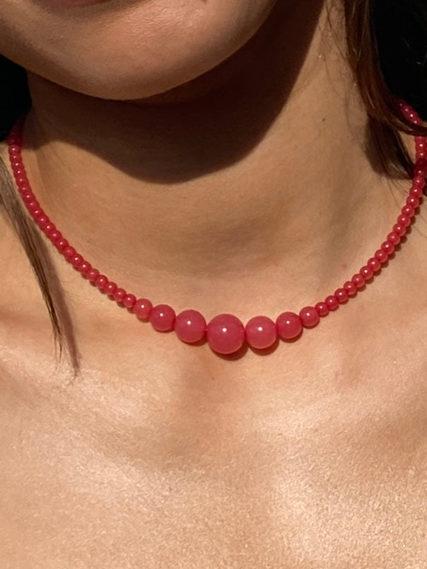 Lemonade Necklace No3 - Cranberry