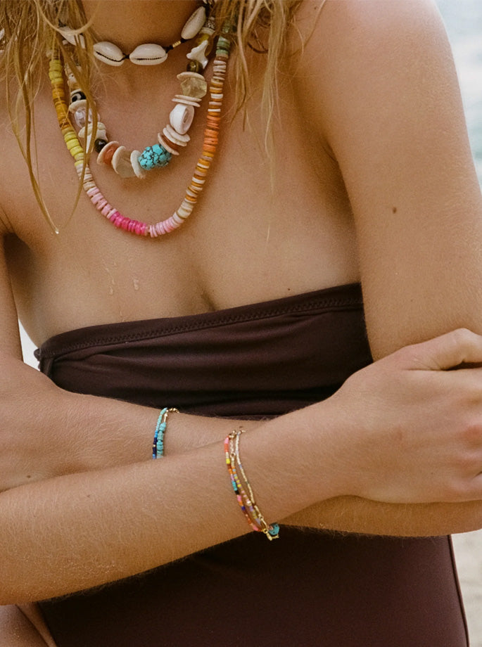 Anni Lu - Tie-dye Armbånd Blue Crush