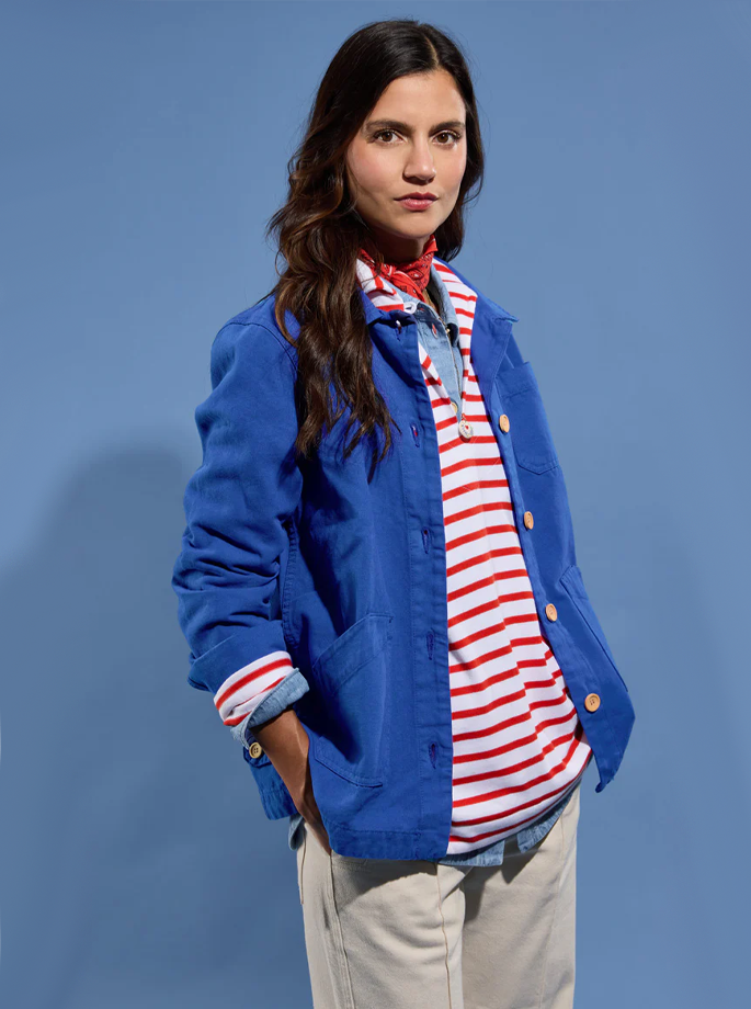 Armor Lux - Fisherman Jakke Mazarine Mid Blue