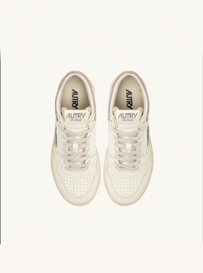 Autry - Med-Way Sneaker hvid med rosa