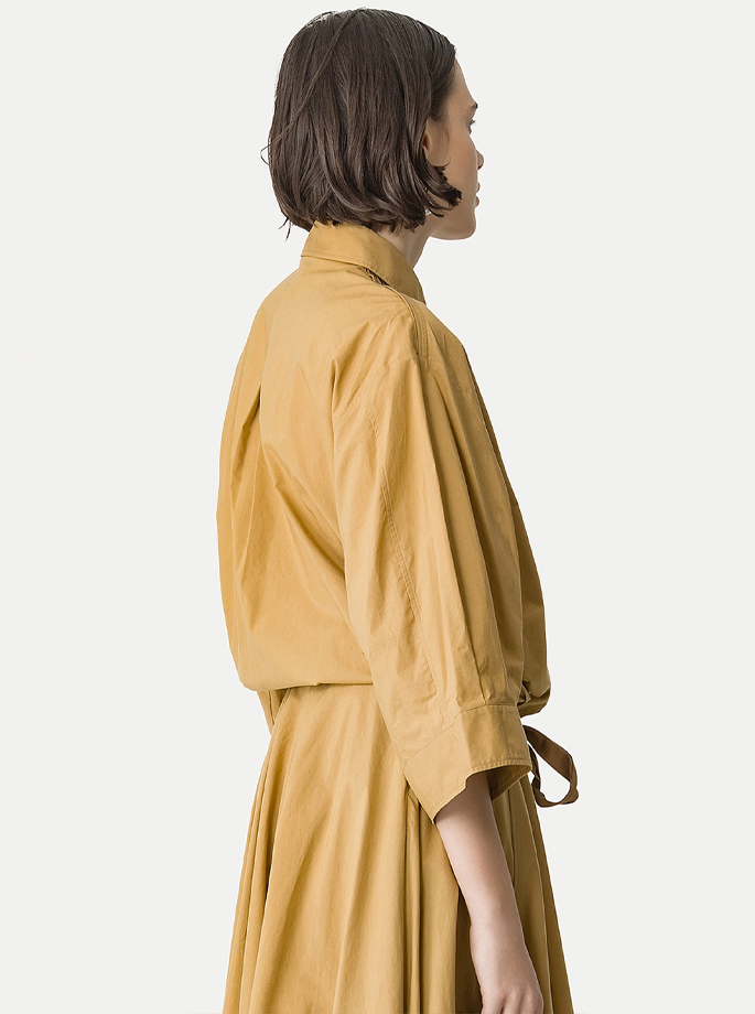 Forte Forte - My Shirt Popline Half Sleeve Ambra