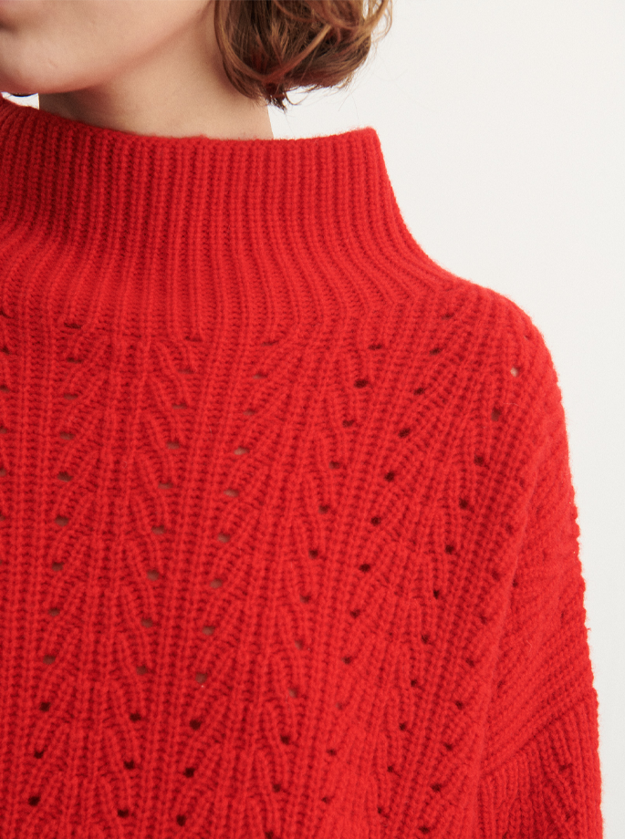 Fub - Lambswool Strik Signal Red