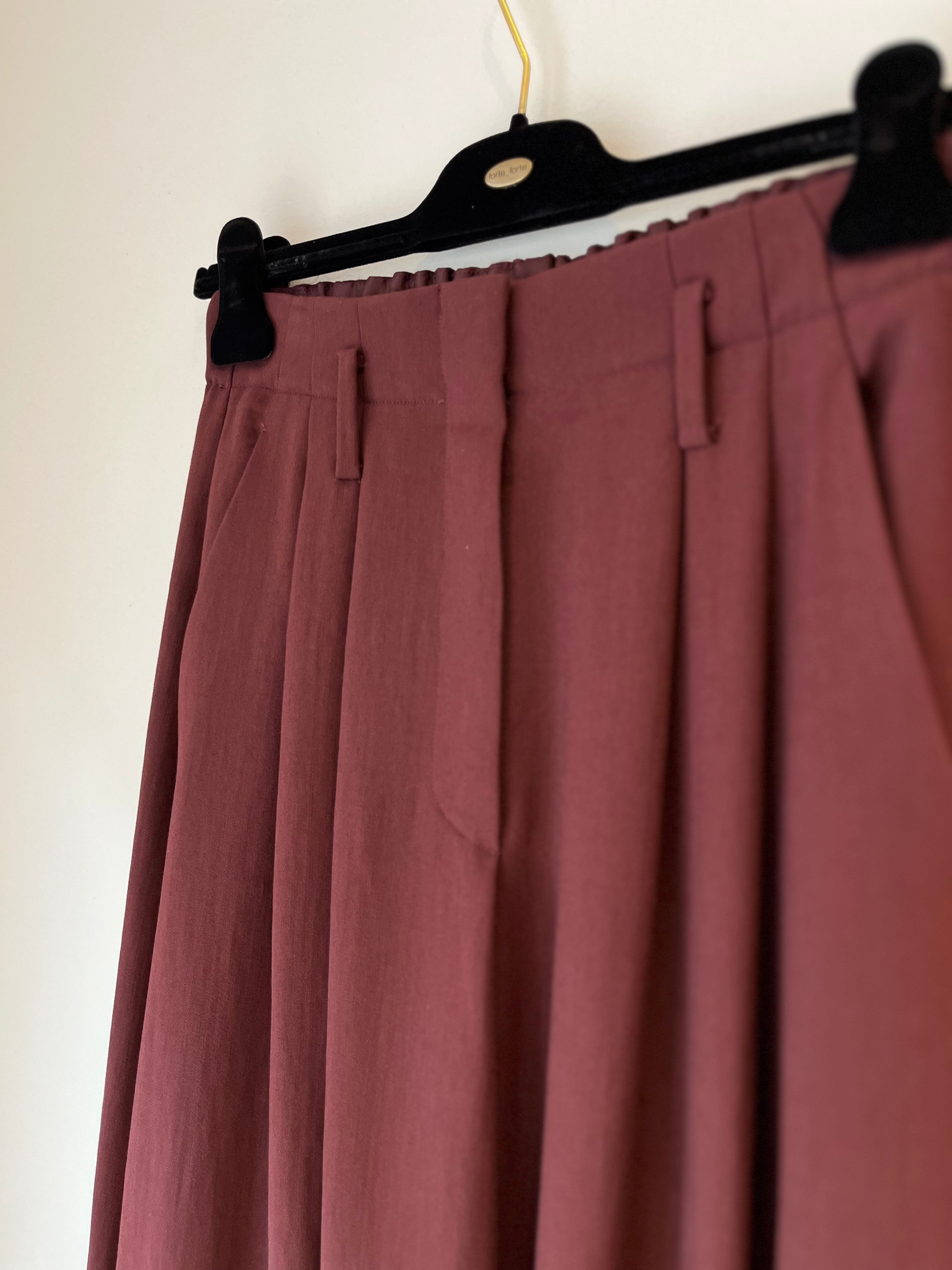 Forte Forte - My Skirt Midi Bordeaux