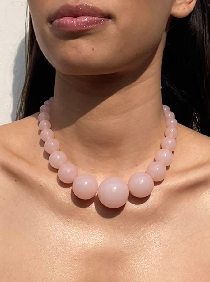 Lemonade - Mega Halskæde Pink Powder