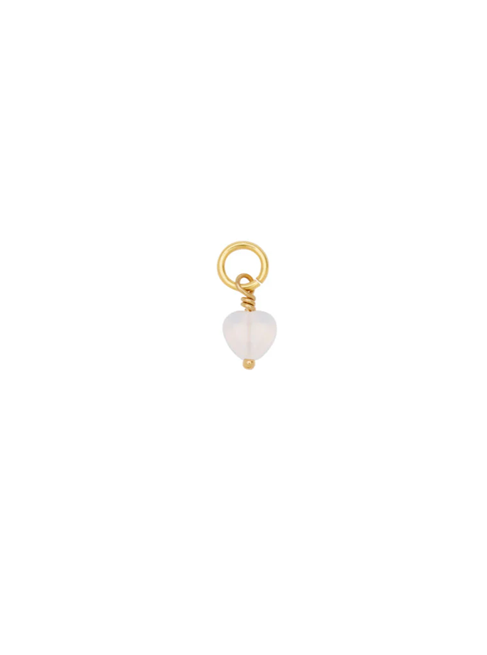 Pico - French Mini Heart Vedhæng Opal