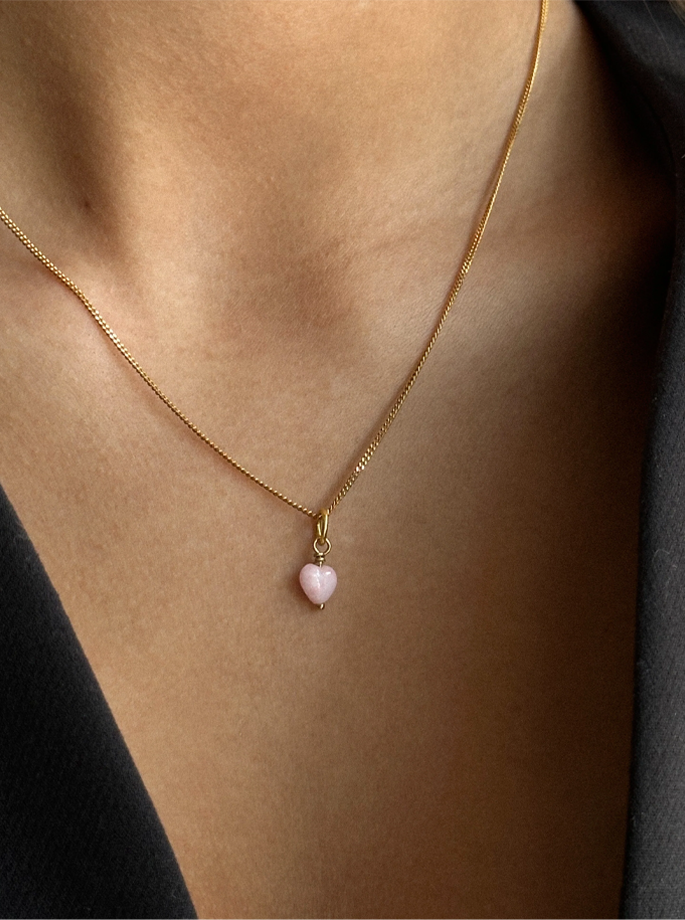 PICO COPENHAGEN French Heart Mini Pendant Sky main image 1