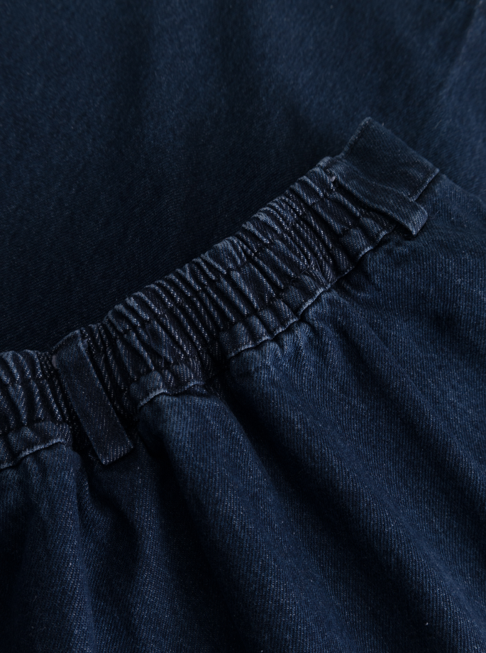 Rue De Tokyo - Pen Heavy Denim Nederdel Dark Denim