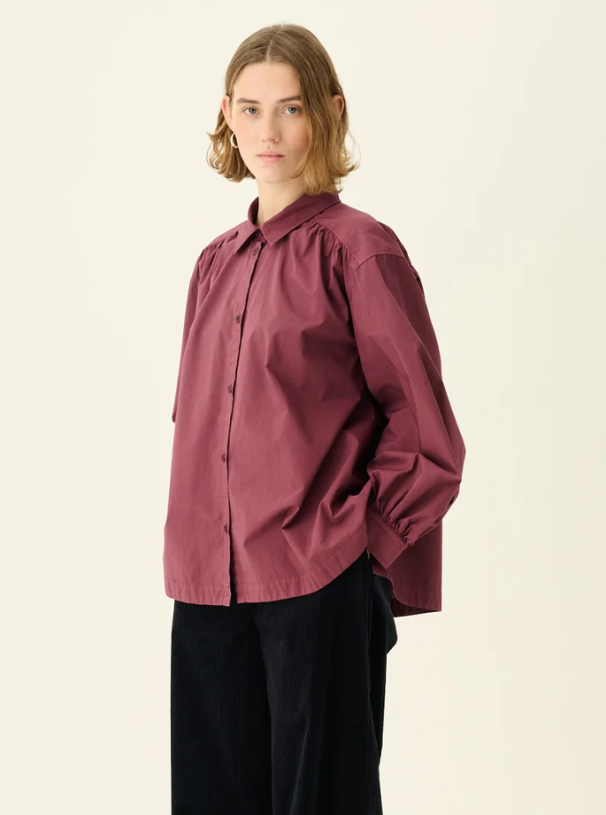 Rue De Tokyo - Sloan Skjorte Burgundy