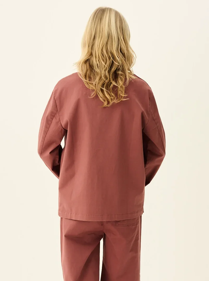 Rue De Tokyo - Cameron Organic Twill Jakke Berry Rose