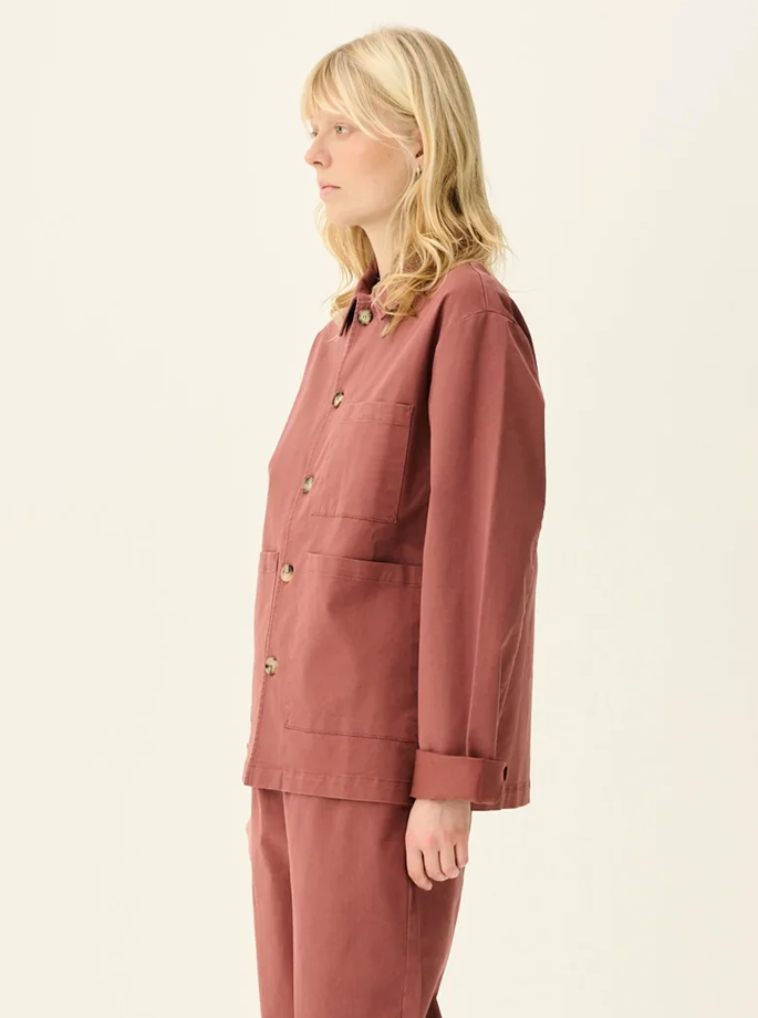 Rue De Tokyo - Cameron Organic Twill Jakke Berry Rose