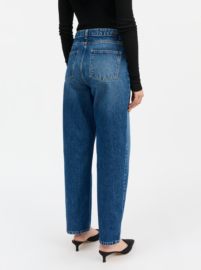 Skall - Allison Cropped Jeans Vintage Washed Blue