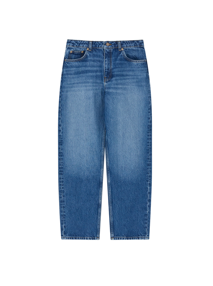 Skall - Allison Cropped Jeans Vintage Washed Blue