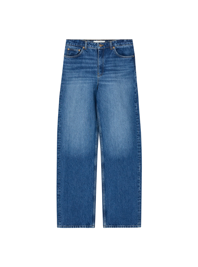 Skall - Maddy Straight Jeans Washed Mid Blue