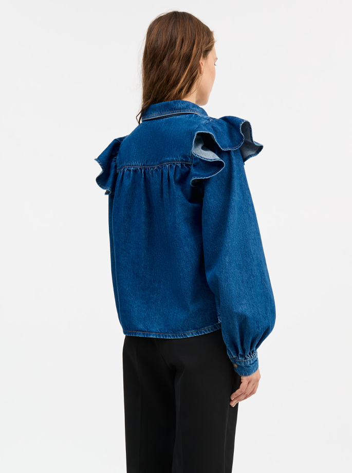 Skall - Mille Bluse Vintage Washed Blue