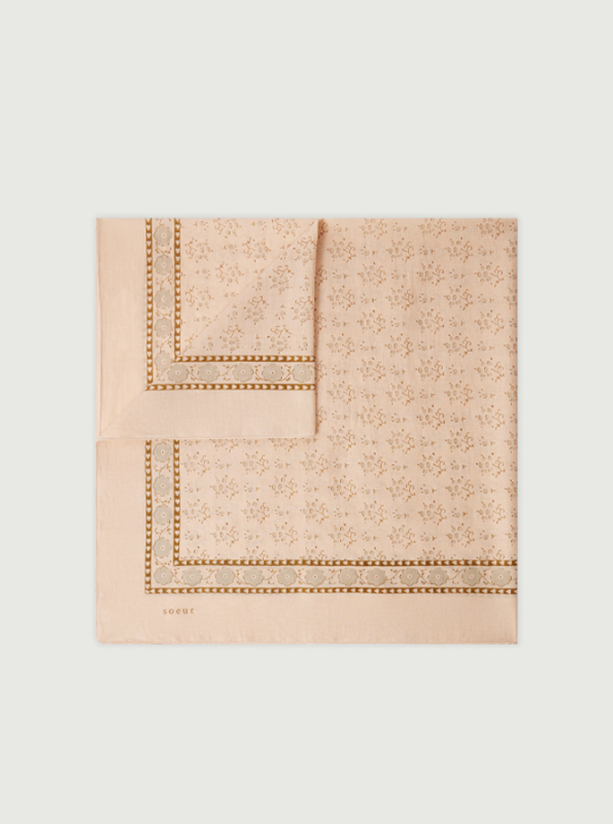 Soeur - Classic Tørklæde Gris Rose Blush/Beige