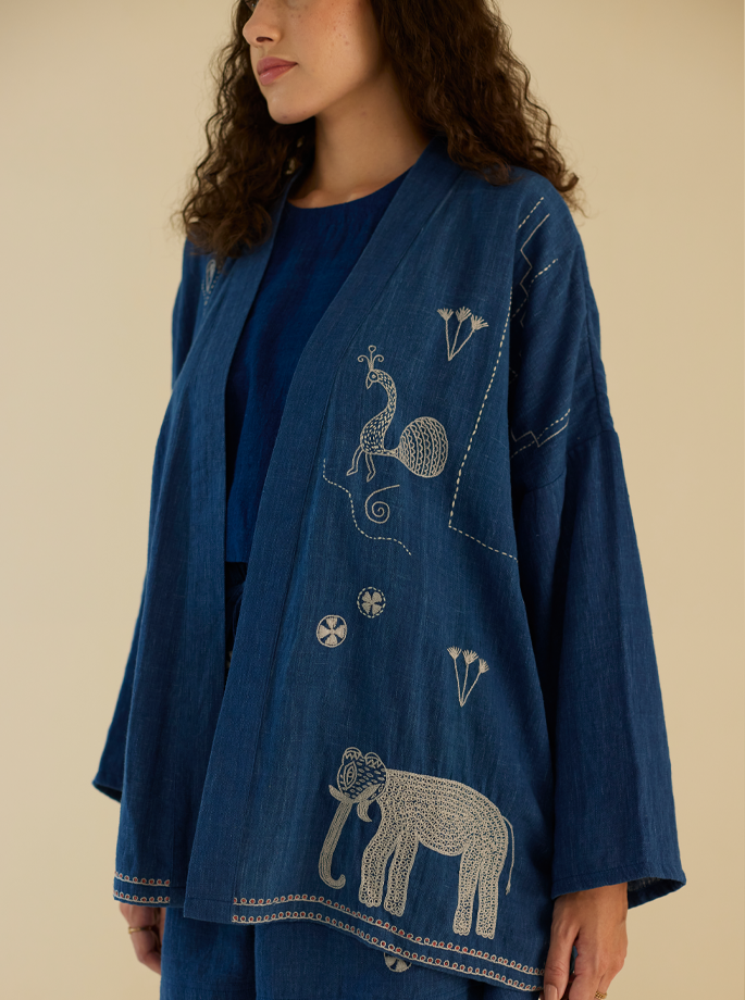 The Yogi Textiles - Devi Jakke Blå