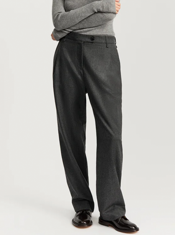 Aiayu - Balder Bukser Fine Wool Dark Grey