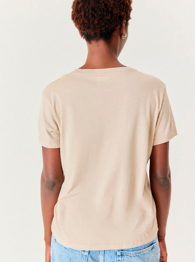 American Vintage - Apoly T-shirt lys brun