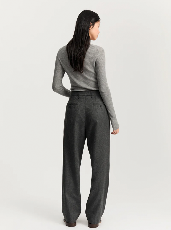 Aiayu - Balder Bukser Fine Wool Dark Grey