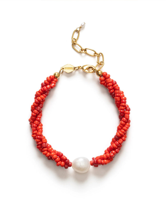 Anni Lu - Scarlet wave armbånd rød