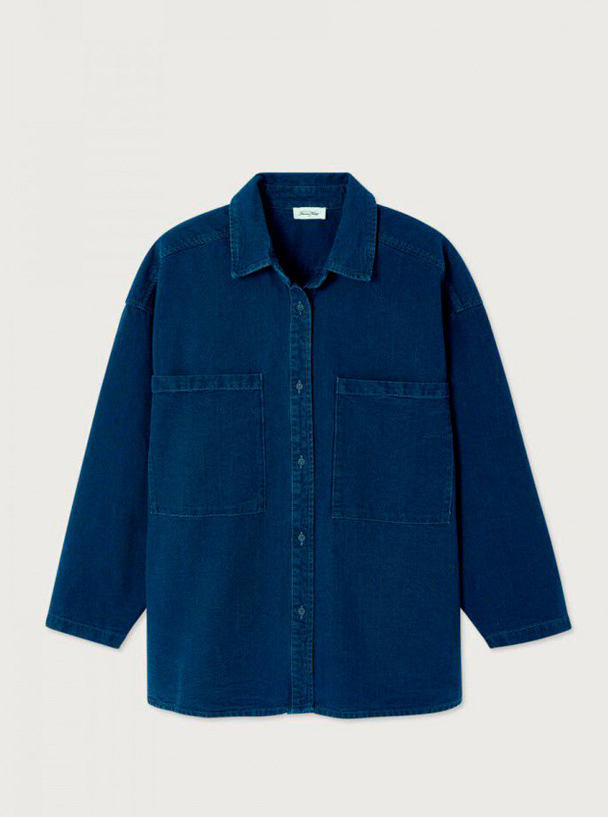 American Vintage - Comow Skjorte Raw Blue