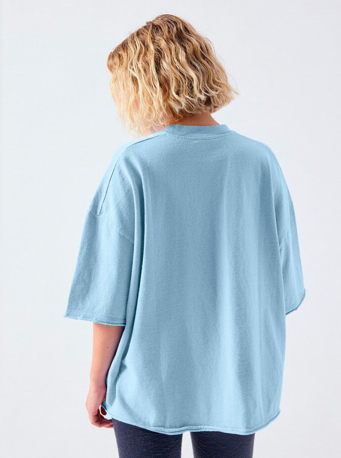 American Vintage -Afoma t-shirt i blå