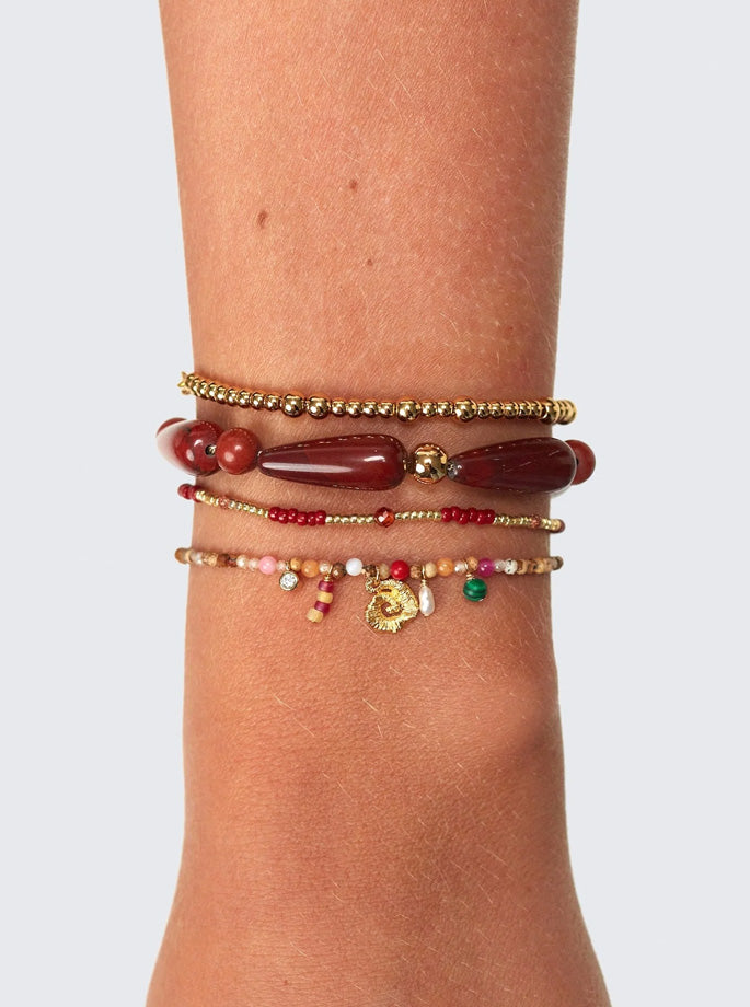 Anni Lu -Hot drops bracelet red jasper