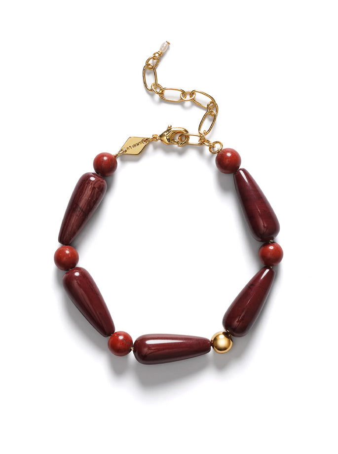 Anni Lu -Hot drops bracelet red jasper