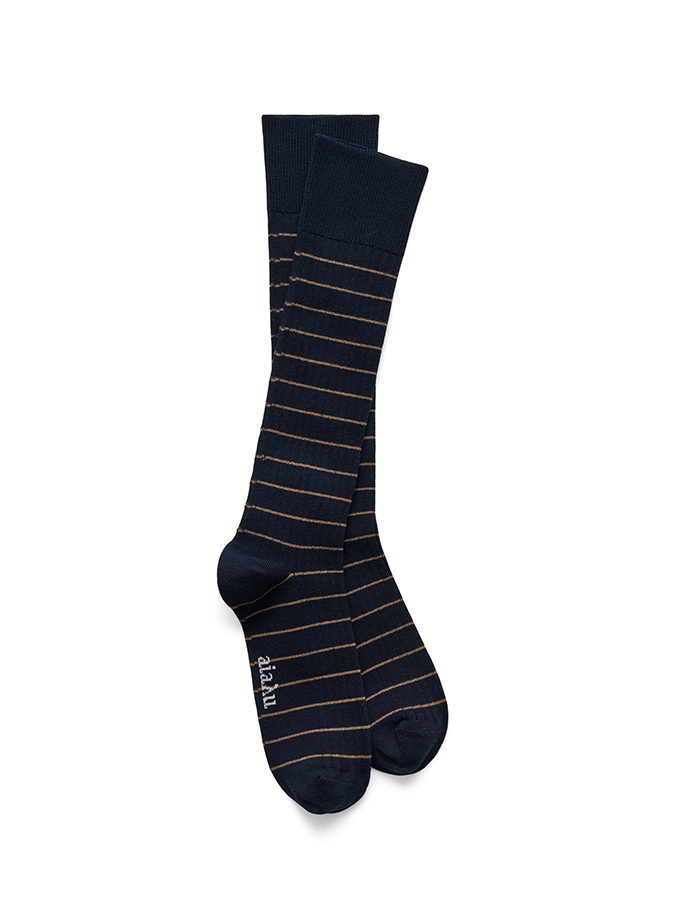Aiayu - Cotton Long Socks Navy