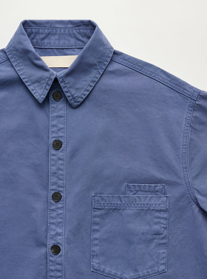 Aiayu - Casy Shirt Cotton washed french blå