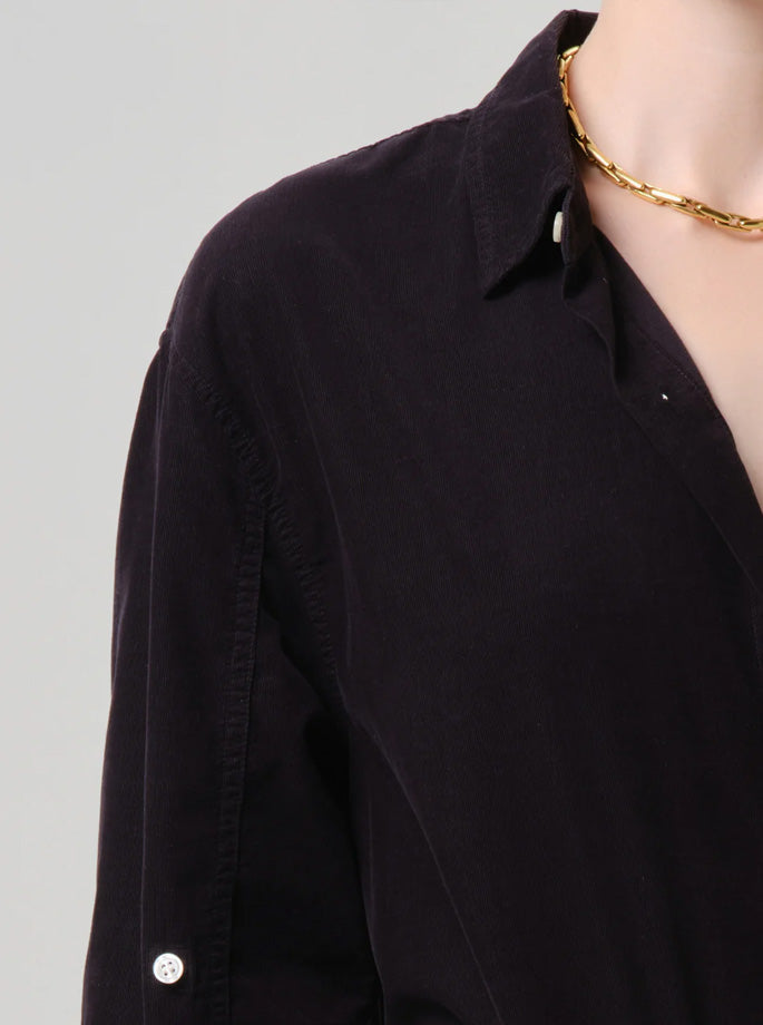 Citizens of Humanity - Kayla Shirt - Fløjl - Charcoal