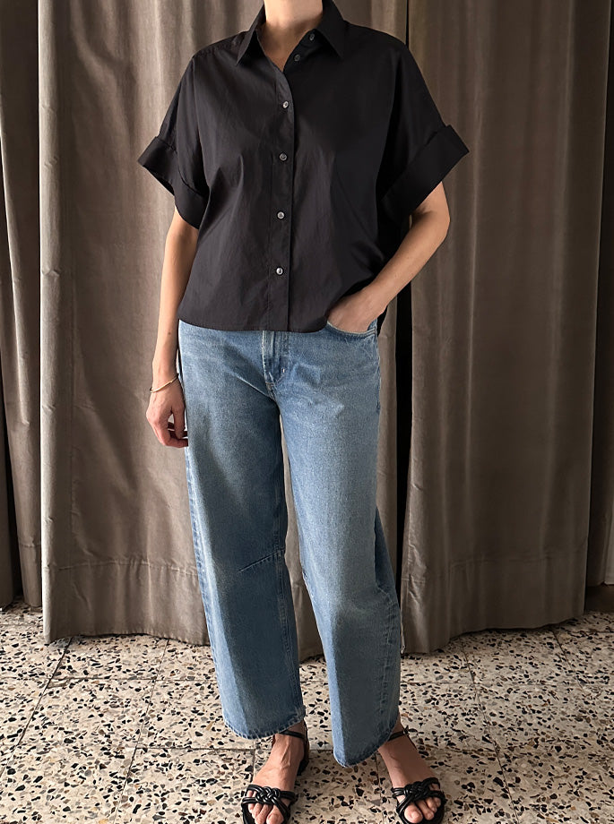 Closed - Turn-up Skjorte Sort