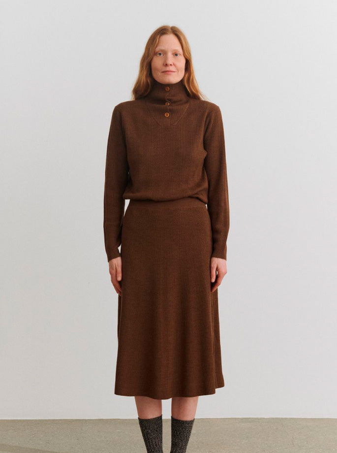 Fub - Skirt hazel melange.