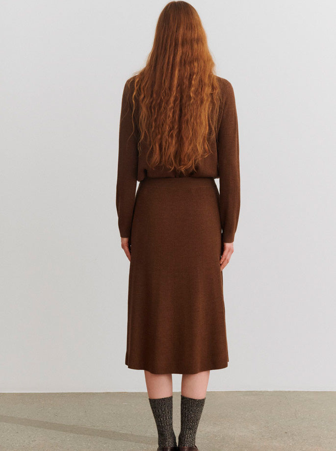 Fub - Skirt hazel melange.