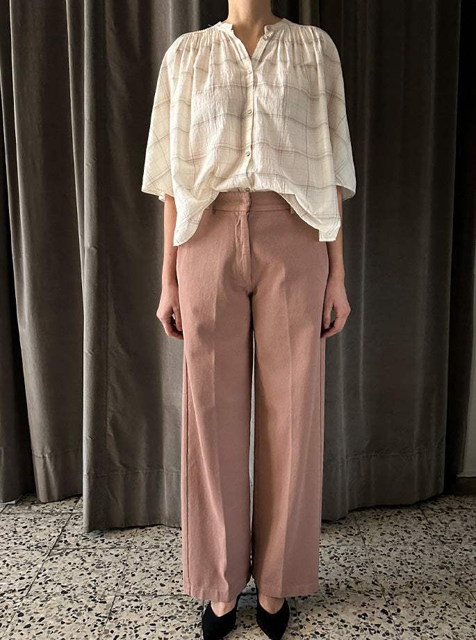 Forte Forte - My Pants højtaljet straight Mousse