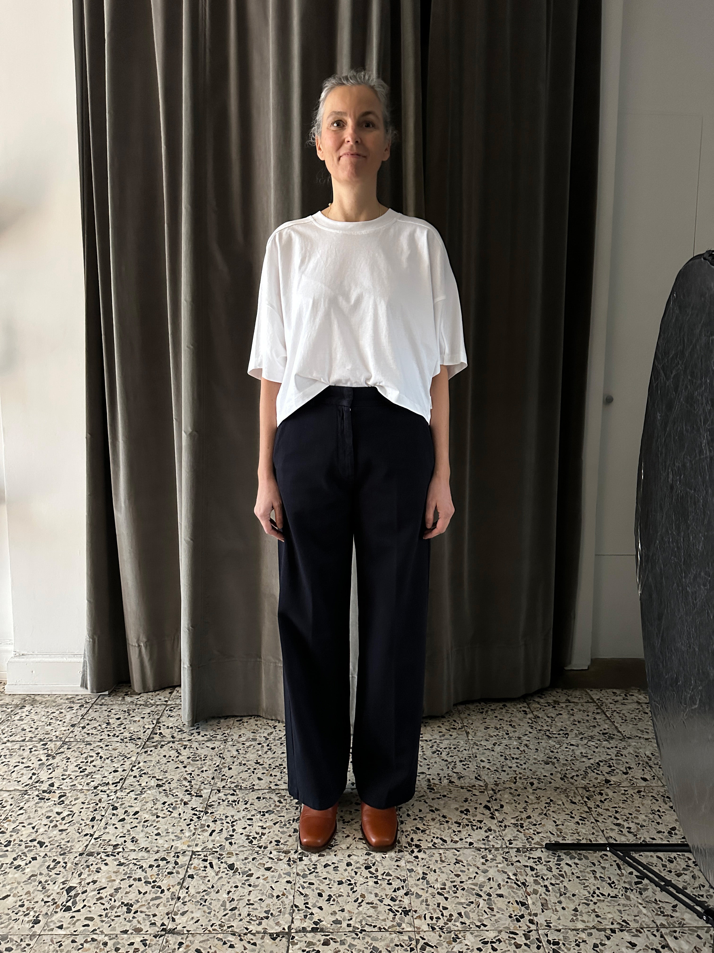 Forte Forte - My Pants højtaljet Straight Notte