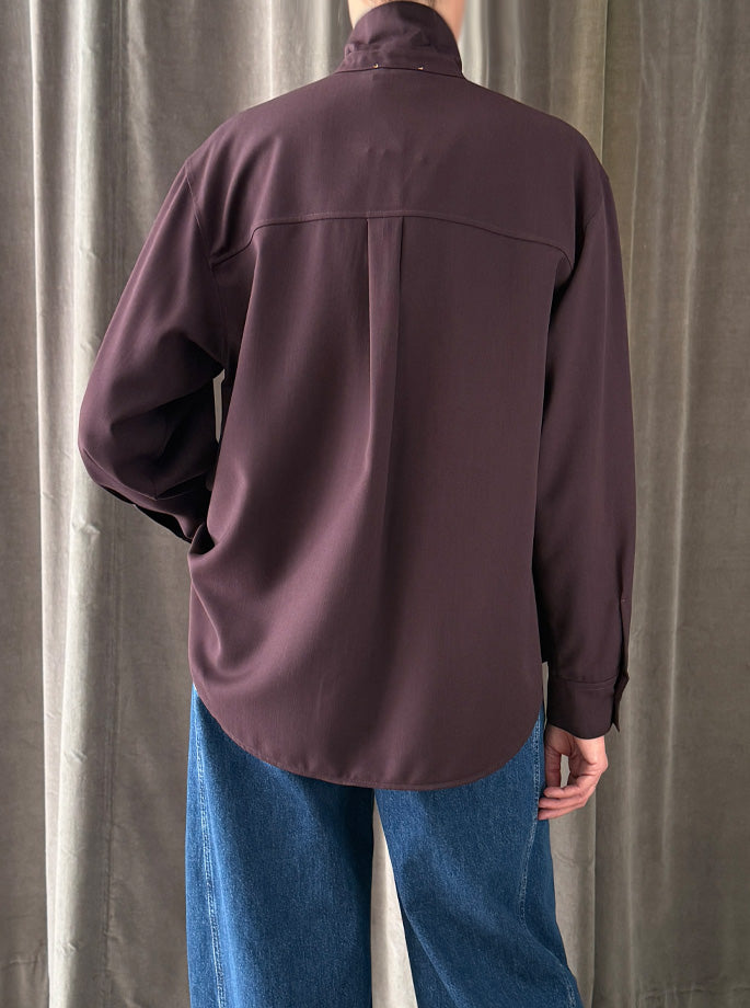 Forte Forte - Poudre Shirt bordeaux