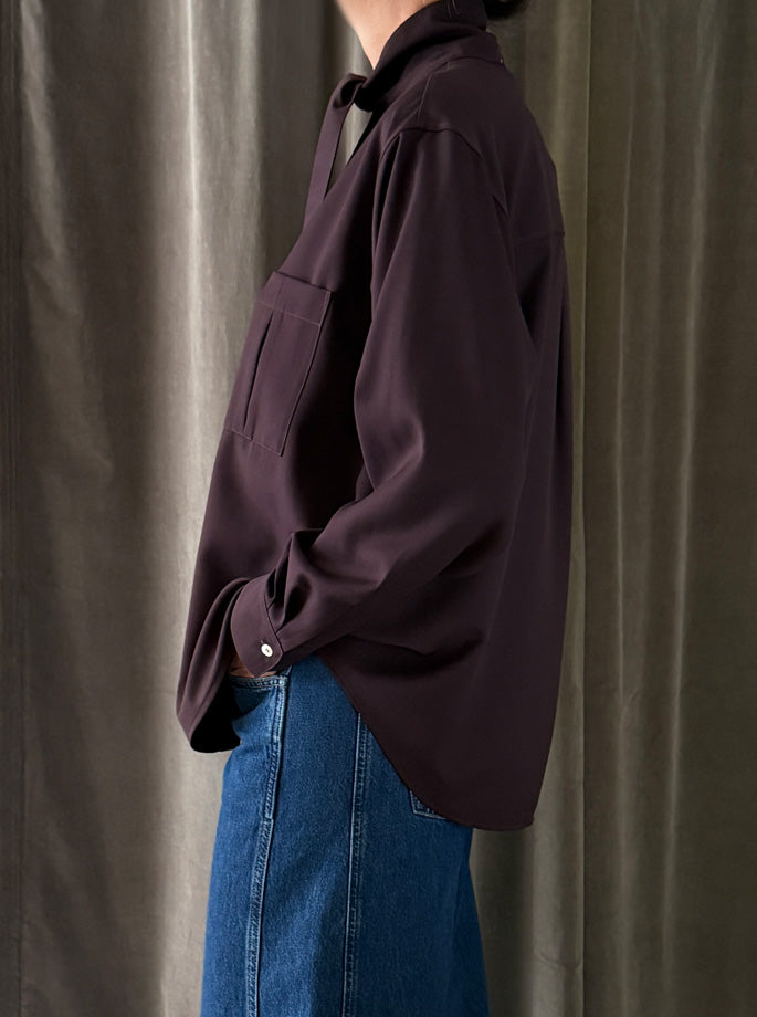 Forte Forte - Poudre Shirt bordeaux