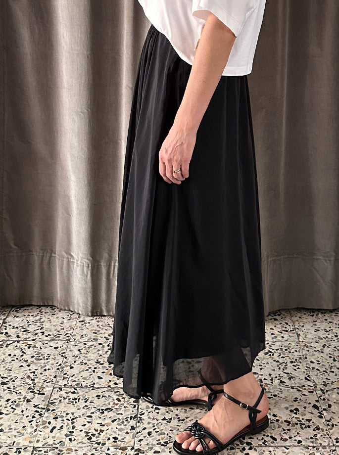 Forte Forte - My Skirt 14911 Voile Midi Noir