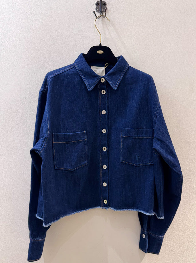 Forte Forte - My Shirt Denim Calvary Cropped Indigo