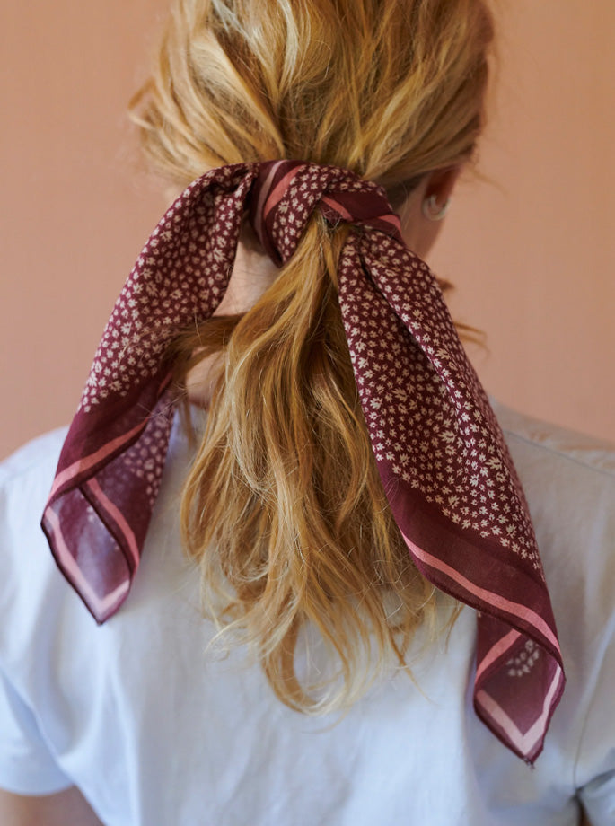 Habiba - tørklæde burgundy