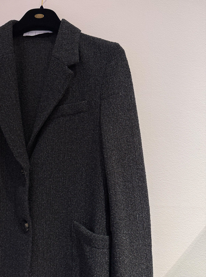 Harris Wharf - Bicolour Frisé Blazer Charcoal