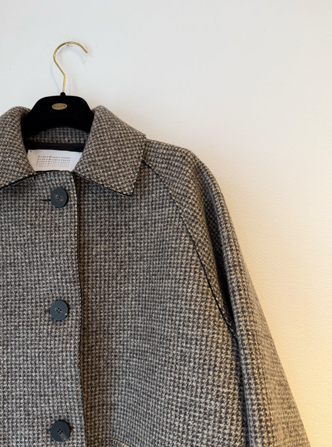 Harris Wharf - Raglan jakke i cashmere blend