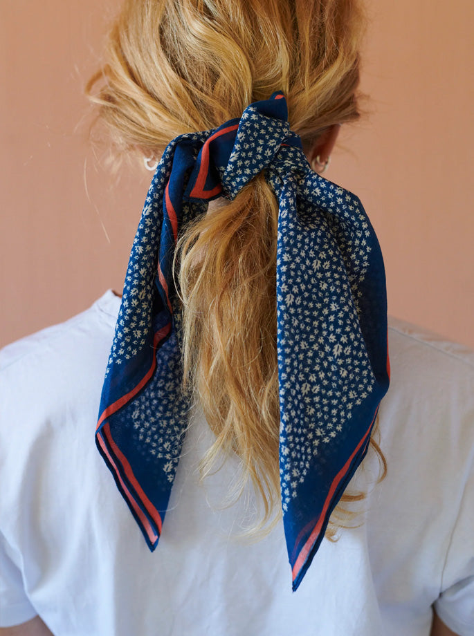 Habiba - tørklæde indigo