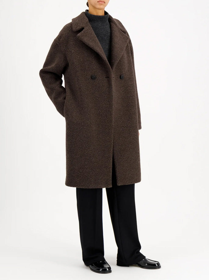 Harris Wharf - Dropped Shoulder coat boucle