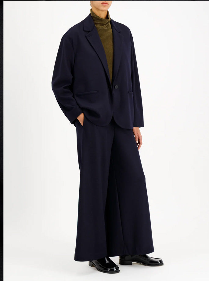 Harris Wharf - dropped shoulder blazer I superfine merino navy