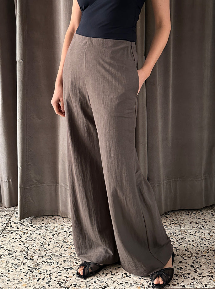 Harris Wharf - Flared Bukser Ebony Grey