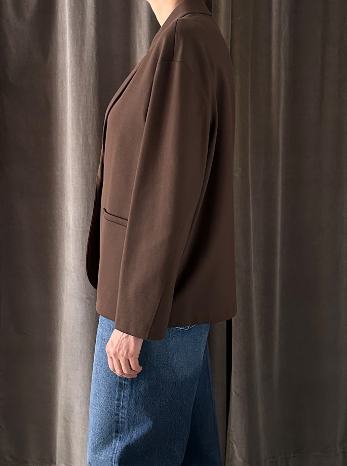 Harris Wharf - Loro Piana Blazer Dark Brown