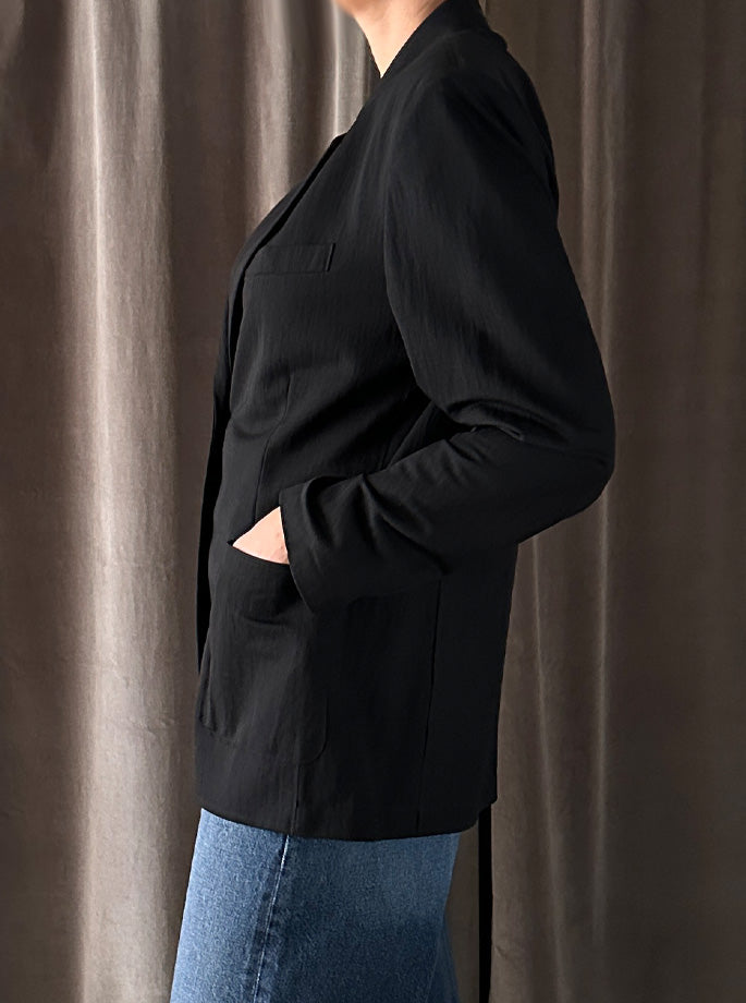 Harris Wharf - Rayon Blazer Sort