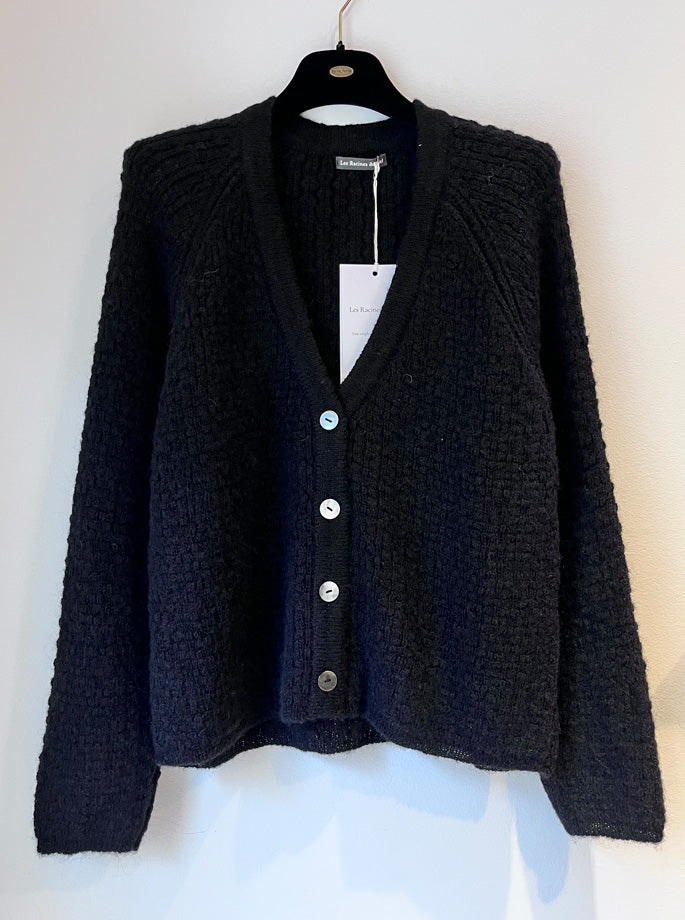 Les Racines du Ciel - Justine Cardigan Sort